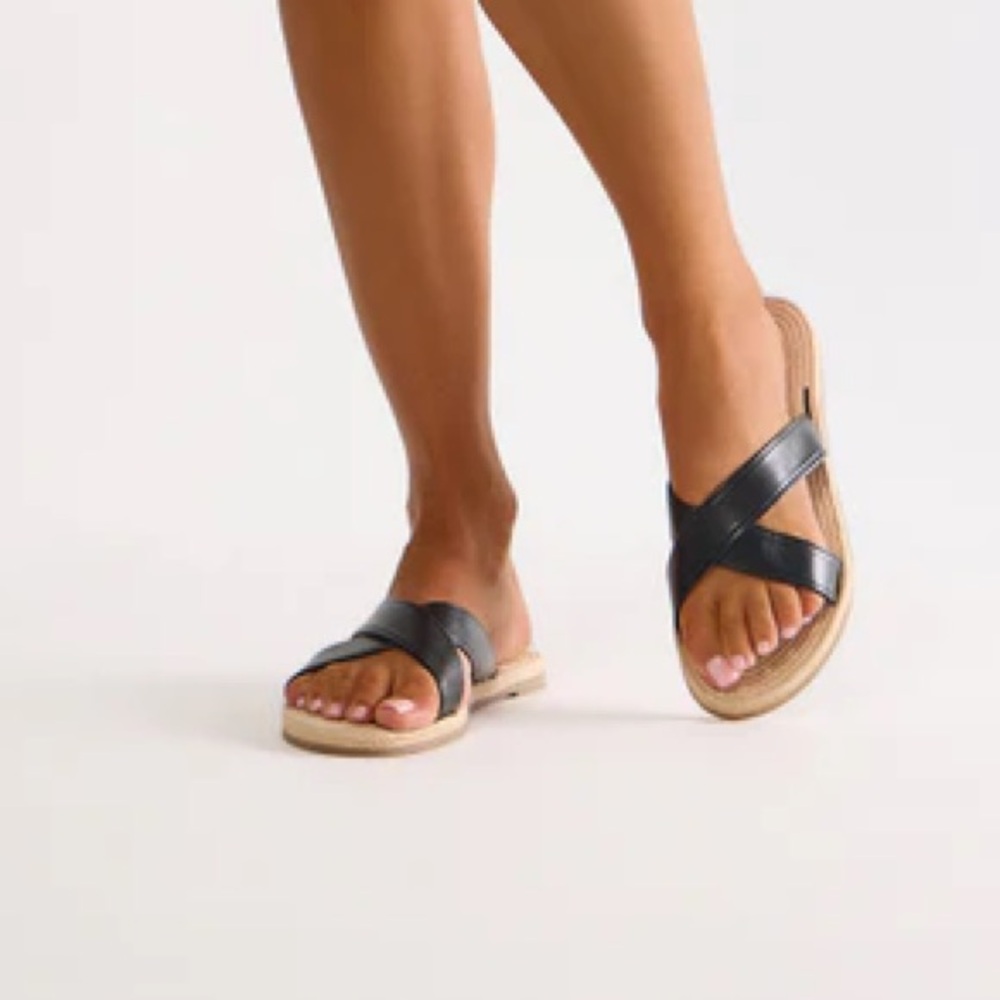 Black Slide Sandals